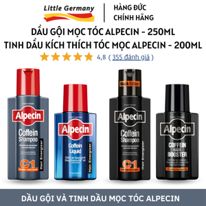 Dầu gội và tinh dầu mọc tóc, chống rụng tóc, chữa hói đầu Alpecin của Đức