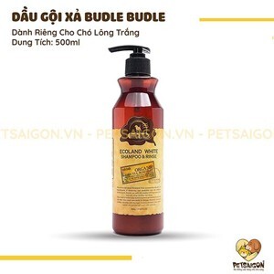 Dầu gội và xả Budle cho chó lông trắng - 500ml