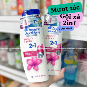 Dầu gội xả 2in1 Head and Shoulder Hạnh Nhân - Mỹ 400ml