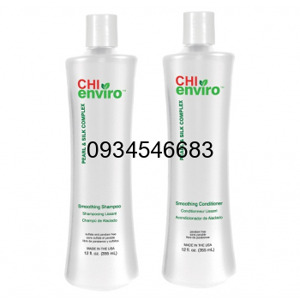 Dầu gội xả dưỡng ẩm chống rối Chi Enviro Smoothing Shampoo - 355ml