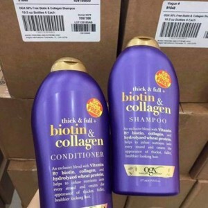 Bộ dầu gội - xả kích thích mọc tóc Biotin & Collagen - 577ml