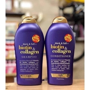 Bộ dầu gội - xả kích thích mọc tóc Biotin & Collagen - 577ml