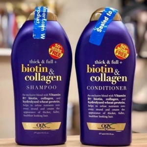 Bộ dầu gội - xả kích thích mọc tóc Biotin & Collagen - 577ml