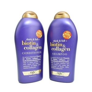 Bộ dầu gội - xả kích thích mọc tóc Biotin & Collagen - 577ml