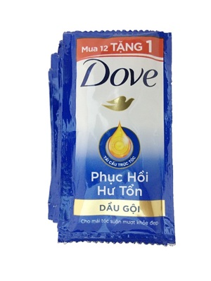 Dầu Gội Dove Phục Hồi Hư Tổn dây 12 gói