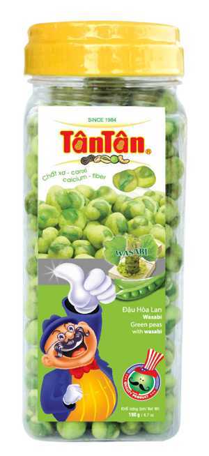 Đậu Hà Lan wasabi Tân Tân hộp 190g