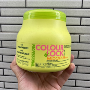 Dầu hấp tóc khóa màu chuyên nghiệp Bes Lock Colour Midopla - 1000ml