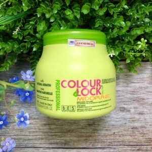 Dầu hấp tóc khóa màu chuyên nghiệp Bes Lock Colour Midopla - 1000ml