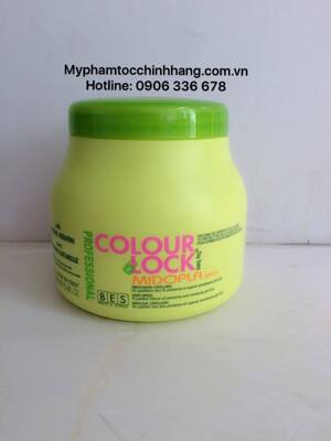 Dầu hấp tóc khóa màu chuyên nghiệp Bes Lock Colour Midopla - 1000ml