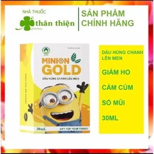 Dầu Húng Chanh Minion 30ml – Hỗ Trợ Tăng Cường Sức Đề Kháng