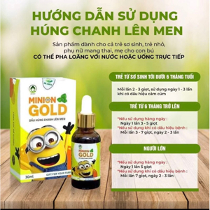 Dầu Húng Chanh Minion 30ml – Hỗ Trợ Tăng Cường Sức Đề Kháng