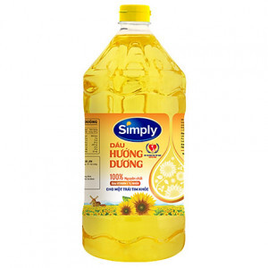 Dầu hướng dương Simply chai 2 lít