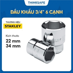 Đầu khẩu 3/4" 6 cạnh 22mm Stanley 89-322