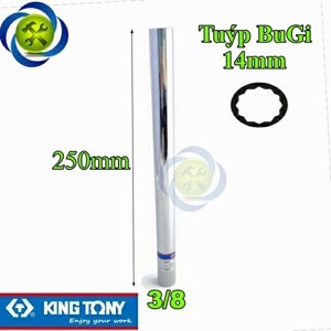 Đầu khẩu mở bugi King Tony 36D014 1/2"