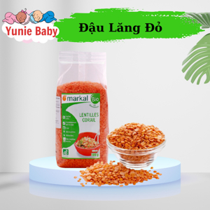 Đậu lăng đỏ cam hữu cơ Markal 500g