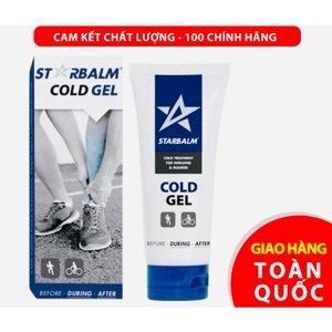 Dầu lạnh xoa bóp Starbalm Cold Gel - Hà Lan giảm đau tức thì, giảm thâm tím và thư giãn cơ, Tuýp 100ml