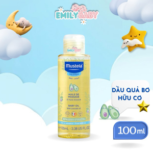 Dầu Massage Cho Bé Mustela Baby Oil 100ml