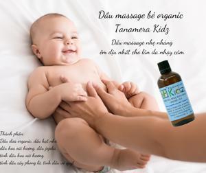 Dầu massage toàn thân Tanamera Kids giúp bé thư giãn