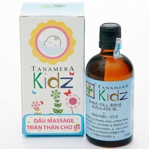 Dầu massage toàn thân Tanamera Kids giúp bé thư giãn