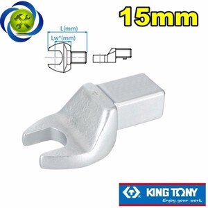 Đầu mở cho cờ lê lực Size 15mm chuôi gắn 14 x 18mm Kingtony 34501215M