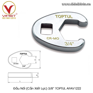 Đầu nối cần xiết lực 11/16" Toptul AFAV1222