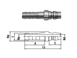 Đầu nối khí nén Nitto 20PH