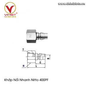 Đầu nối khí nén Nitto 400PF