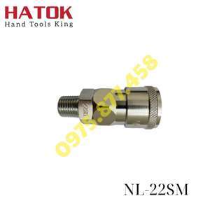 Đầu nối khí nén ren 13mm NKC NL-22SM