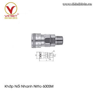 Đầu nối nhanh khí nén Nitto 600SM