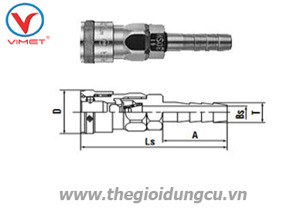 Đầu nối nhanh Nitto 17SH