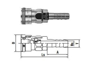 Đầu nối nhanh Nitto 17SH