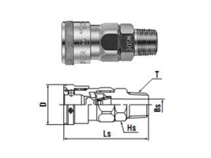 Đầu nối nhanh Nitto 30SM