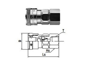 Đầu nối nhanh Nitto 400SF