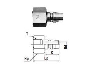 Đầu nối nhanh Nitto 40PF