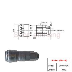 Đầu nối nhanh Nitto 80SN