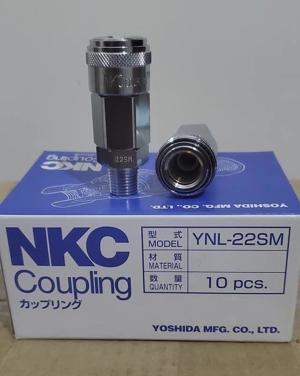 Đầu nối nhanh tự động 1/4″ ren ngoài NKC YNL-22SM