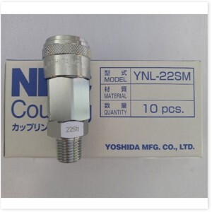 Đầu nối nhanh tự động 1/4″ ren ngoài NKC YNL-22SM