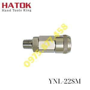 Đầu nối nhanh tự động 1/4″ ren ngoài NKC YNL-22SM