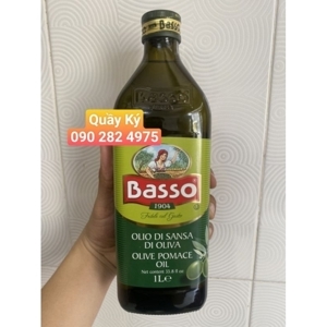 Dầu Oliu Pomace Basso chai 1 lít