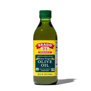 Dầu olive siêu nguyên chất Extra Virgin ép lạnh hữu cơ Bragg 473ml