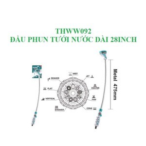 Đầu phun tưới nước nhiều chế độ Total THWW092