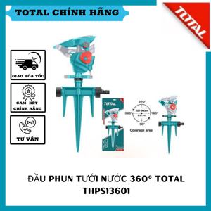 Đầu phun tưới nước xoay 360 độ Total THPS13601