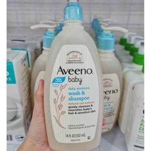 Dầu tắm gội cho bé Aveeno Baby - 532ml