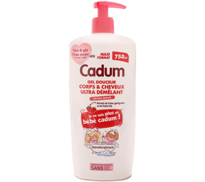 Dầu tắm gội hương dâu Cadum 750ml