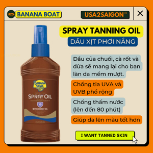 Dầu Tạo Màu Da Rám Nắng Banana Boat Deep Tanning Oil SPF2 236ml