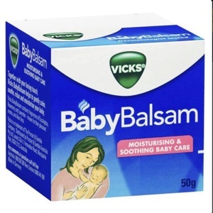 Dầu thoa giữ ấm, giúp giảm ho, sổ mũi, ngạt mũi cho trẻ Vick Baby Balsam