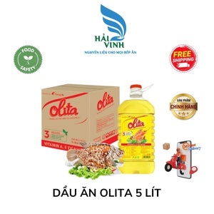 Dầu thực vật tinh luyện Olita Tường An can 5 lít