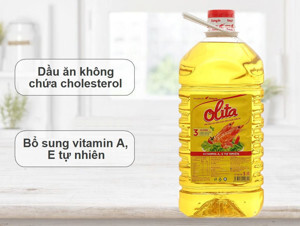 Dầu thực vật tinh luyện Olita Tường An can 5 lít