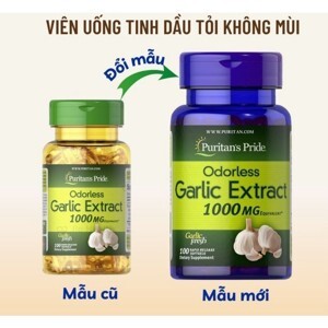 Dầu tỏi không mùi Puritan's Pride Odorless Garlic 1000mg 100 viên