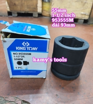 Đầu tuýp 1 sang 1/2 inch Kingtony 953555M